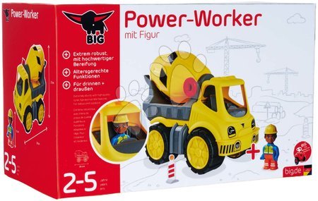 Macchine  di costruzione - Autobetoniera Power Worker cement Mixer + Figurine BIG  - 9