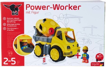 Macchine  di costruzione - Autobetoniera Power Worker cement Mixer + Figurine BIG  - 10