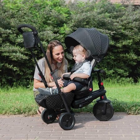 Tříkolky od 6 měsíců - Tříkolka skládací smarTfold 700 Black 7v1 smarTrike - 4