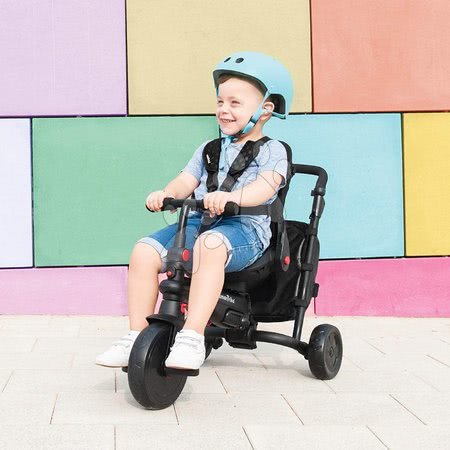 Tříkolky od 6 měsíců - Tříkolka skládací smarTfold 700 Black 7v1 smarTrike - 10