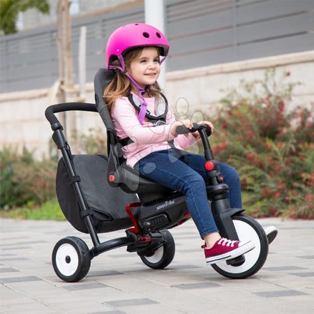 Tříkolky od 6 měsíců - Tříkolka skládací smarTfold 700S Warm Grey 7v1 smarTrike - 19