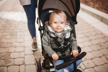 Tříkolky od 6 měsíců - Tříkolka a kočárek skládací STR7J Warm Grey 7v1 smarTrike - 16