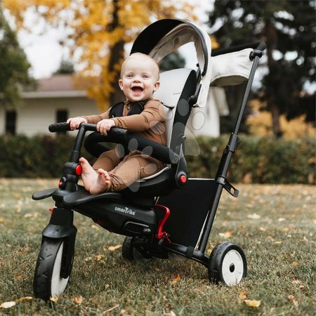 Tricycles à partir de 6 mois - Triporteur et poussette pliante STR7J Warm Grey 7v1 smarTrike - 22