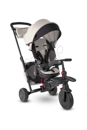 Tříkolky od 6 měsíců - Tříkolka skládací smarTfold 700S Warm Grey 7v1 smarTrike - 4