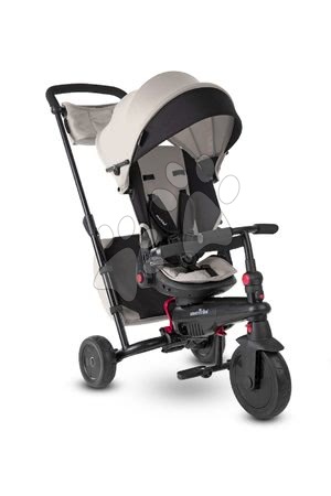 Tříkolky od 6 měsíců - Tříkolka skládací smarTfold 700S Warm Grey 7v1 smarTrike - 2