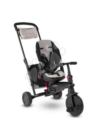 Tříkolky od 6 měsíců - Tříkolka skládací smarTfold 700S Warm Grey 7v1 smarTrike - 7