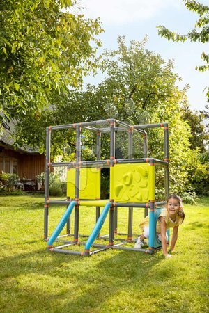 Cabanes avec mur d'escalade - Ensemble de maison de jardin pour jardinier avec toboggan et murs d'escalade Frame Kraxxl Garden House Smoby - 29