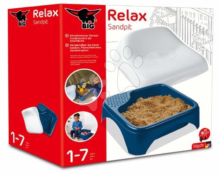 Sandkästen für Kinder - Sandkasten mit Stauraum und 2-in-1-Sitz Relax Sandpit BIG - 25