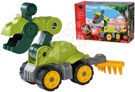 Hry na záhradu - Bager pracovný stroj Power Worker Mini Dino T-Rex BIG_1