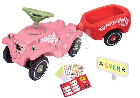 Odrážedla sety - Set odrážedlo auto Flower BIG Bobby Car - 24