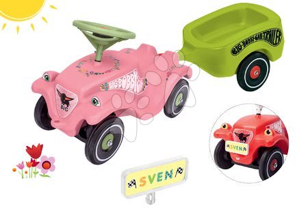 Odrážedla sety - Set odrážedlo auto Flower BIG Bobby Car - 25