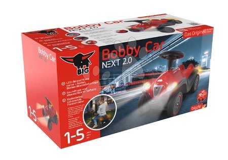 Odrážedla od 12 měsíců - Odrážedlo auto Next 2.0 Bobby Car Red BIG - 6