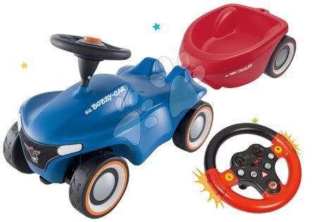 Set cavalcabili - Set cavalcabile Bobby Car Neo BIG blu sonoro con ruote in gomma a 3 strati - 28