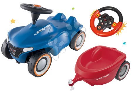 Set cavalcabili - Set cavalcabile Bobby Car Neo BIG blu sonoro con ruote in gomma a 3 strati - 29