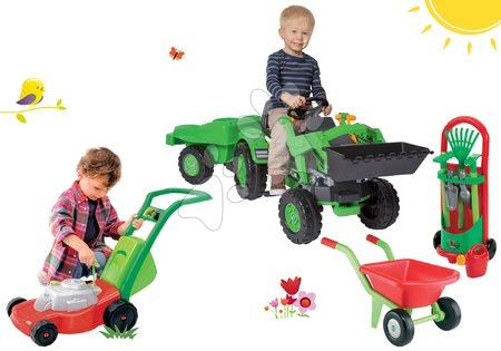 Voitures à pédales pour enfants et accessoires - Tracteur à pédales Jim Loader - 25