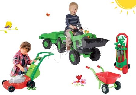 Voitures à pédales pour enfants et accessoires - Tracteur à pédales Jim Loader - 26