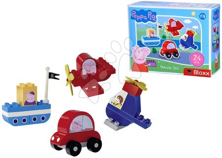 Építőjátékok BIG-Bloxx mint lego - Építőjáték Peppa Pig Vehicles Set PlayBig Bloxx BIG - 10