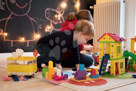 Jucării de construit BIG-Bloxx ca și lego - Joc de construit Peppa Pig Campervan PlayBig Bloxx Big  - 9