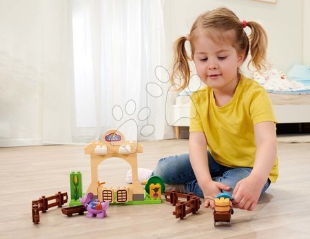 Építőjátékok BIG-Bloxx mint lego - Építőjáték Dino Ranch Corral PlayBig Bloxx BIG - 3