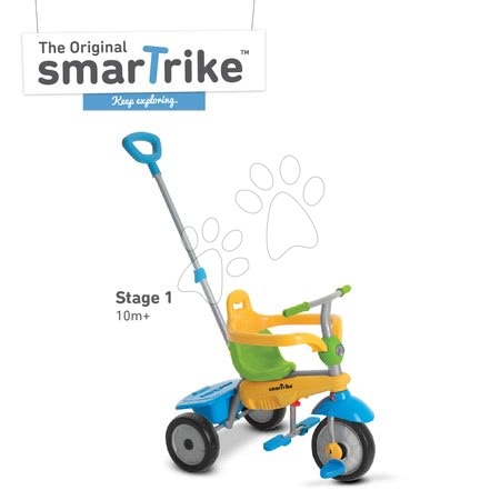 Tříkolky od 10 měsíců - Tříkolka Lollipop Touch Steering smarTrike - 1