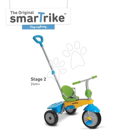 Tříkolky od 10 měsíců - Tříkolka Lollipop Touch Steering smarTrike - 2