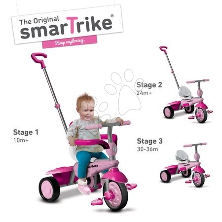 Tříkolky od 10 měsíců - Tříkolka Breeze Touch Steering smarTrike - 5