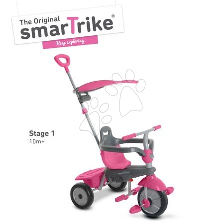 Triciklik 10 hónapos kortól - Tricikli Carnival Pink Touch Steering 3in1 smarTrike - 1