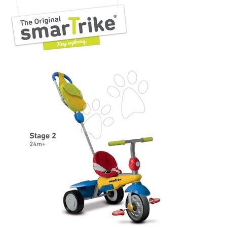 Tříkolky od 10 měsíců - Tříkolka Breeze GL 3v1 Multicolor smarTrike - 2