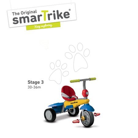 Tříkolky od 10 měsíců - Tříkolka Breeze GL 3v1 Multicolor smarTrike - 3