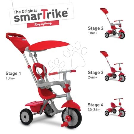 Tříkolky od 10 měsíců - Tříkolka Zip Plus 4in1 smarTrike - 1