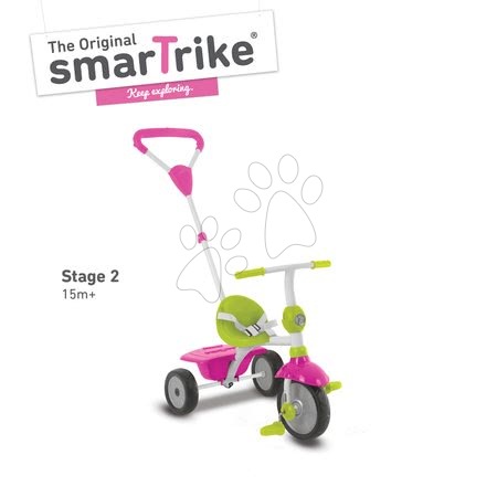 Tříkolky od 10 měsíců - Tříkolka Zip Plus 3v1 Touch Steering smarTrike - 3