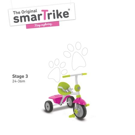 Tříkolky od 10 měsíců - Tříkolka Zip Plus 3v1 Touch Steering smarTrike - 4