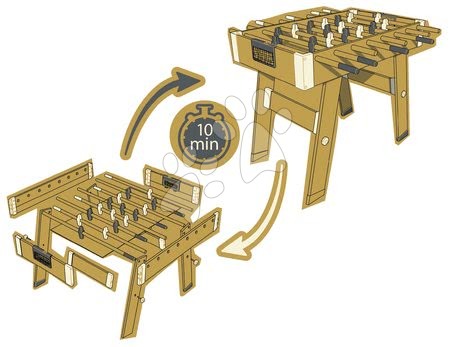 Csocsóasztalok - Fa csocsóasztal Click&Goal Soccer Table Smoby - 9