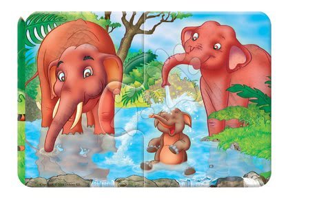 Puzzle pro nejmenší - Baby puzzle Duo Safari Dohány - 3