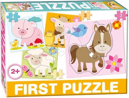 Hračky pre najmenších - Puzzle Baby First Farma Dohány