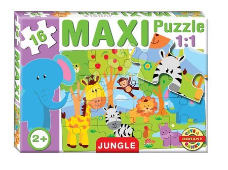 Hračky pre najmenších - Baby puzzle Maxi Džungľa Dohány