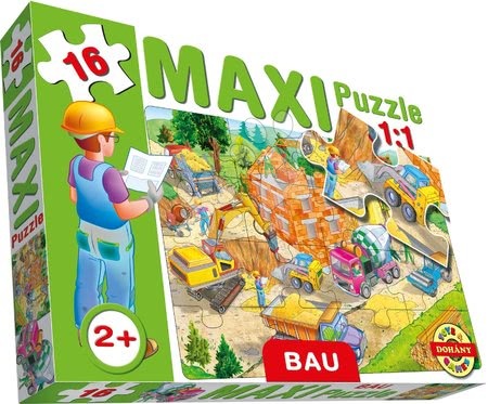Hračky pre chlapcov - Baby puzzle Maxi Stavenisko Dohány_1