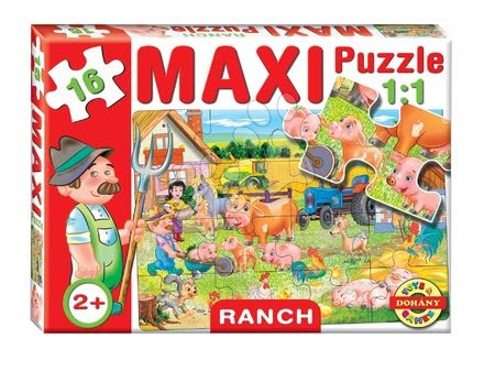 Hračky pre najmenších - Baby puzzle Maxi Ranč Dohány