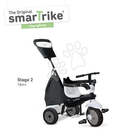 Triciklik 10 hónapos kortól - Tricikli Glow Touch Steering 4in1 Black&White smarTrike - 15