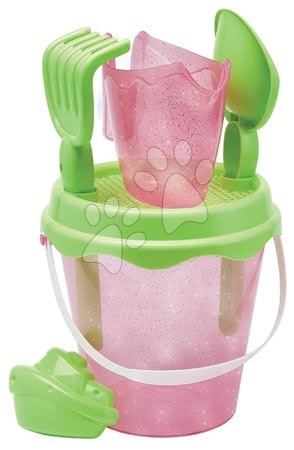 Sand buckets - Pearl-colored bucket with glitter Beach Écoiffier - 2