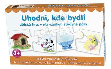 3 - 6 years - Educational board game Guess where the Dohány live