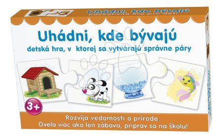 3 - 6 years - Educational board game Guess where the Dohány live