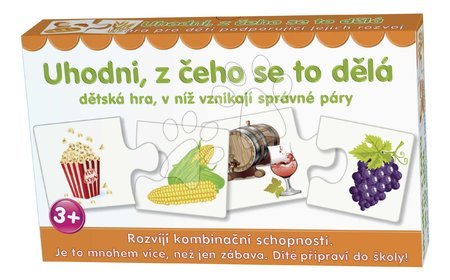 3 - 6 years - Educational board game Guess what Dohány is made of