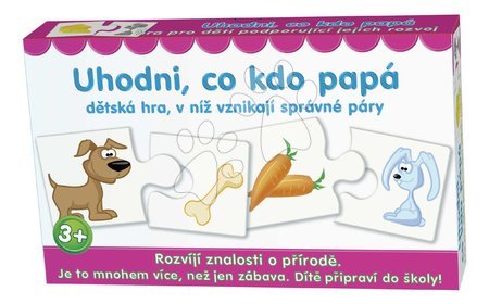 Gry towarzyskie dla dzieci - Edulacyjna gra towarzyska Zgadnij, kto się czym żywi Dohány