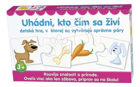 Gry towarzyskie dla dzieci - Edukacyjna gra towarzyska Zgadnij, kto się czym żywi Dohány