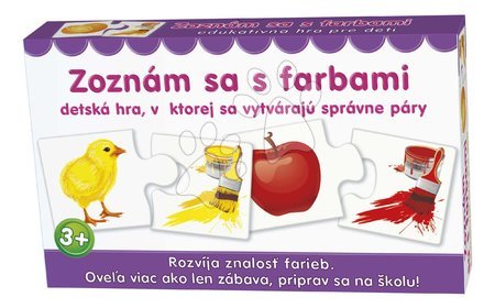 3 - 6 years - Educational board game Get to Know the Colors of Dohány