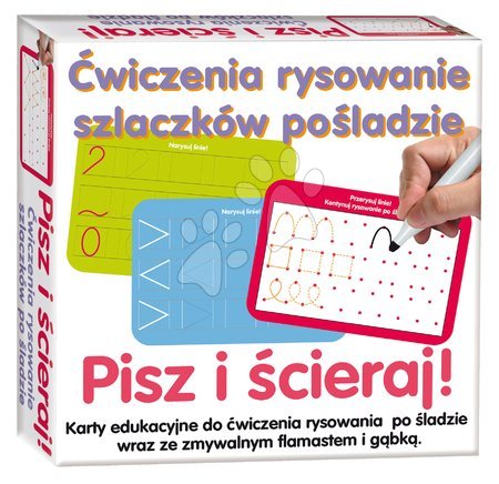 Jucării creative și didactice - Náučná hra Kresli a zmaž Línie Dohány