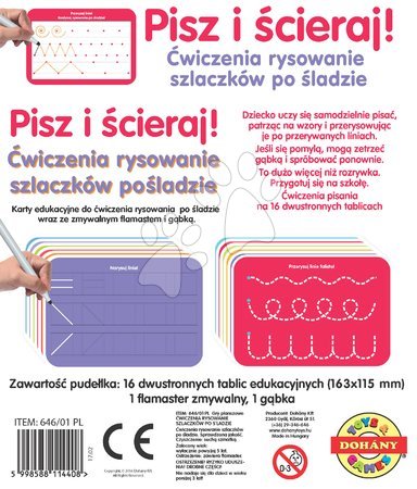 Jucării creative și didactice - Náučná hra Kresli a zmaž Línie Dohány_1