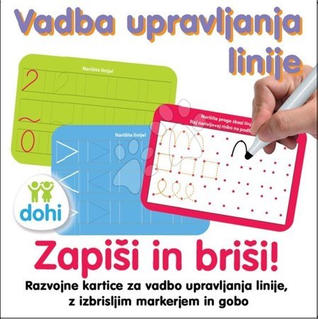 Jucării creative și didactice - Joc educativ Desenează și șterge Linii Dohány