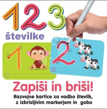 Jucării creative și didactice - Joc educativ Desenează și șterge Cifrele Dohány